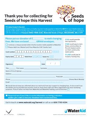 wateraid voucher codes|WaterAid donation form.